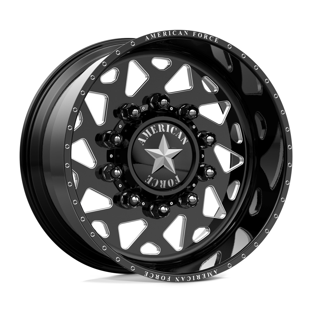 American Force Dually Front 6H01 Contra SD - Gloss Black Milled | 22x12 -40mm | 8x165.1 (8x6.5)