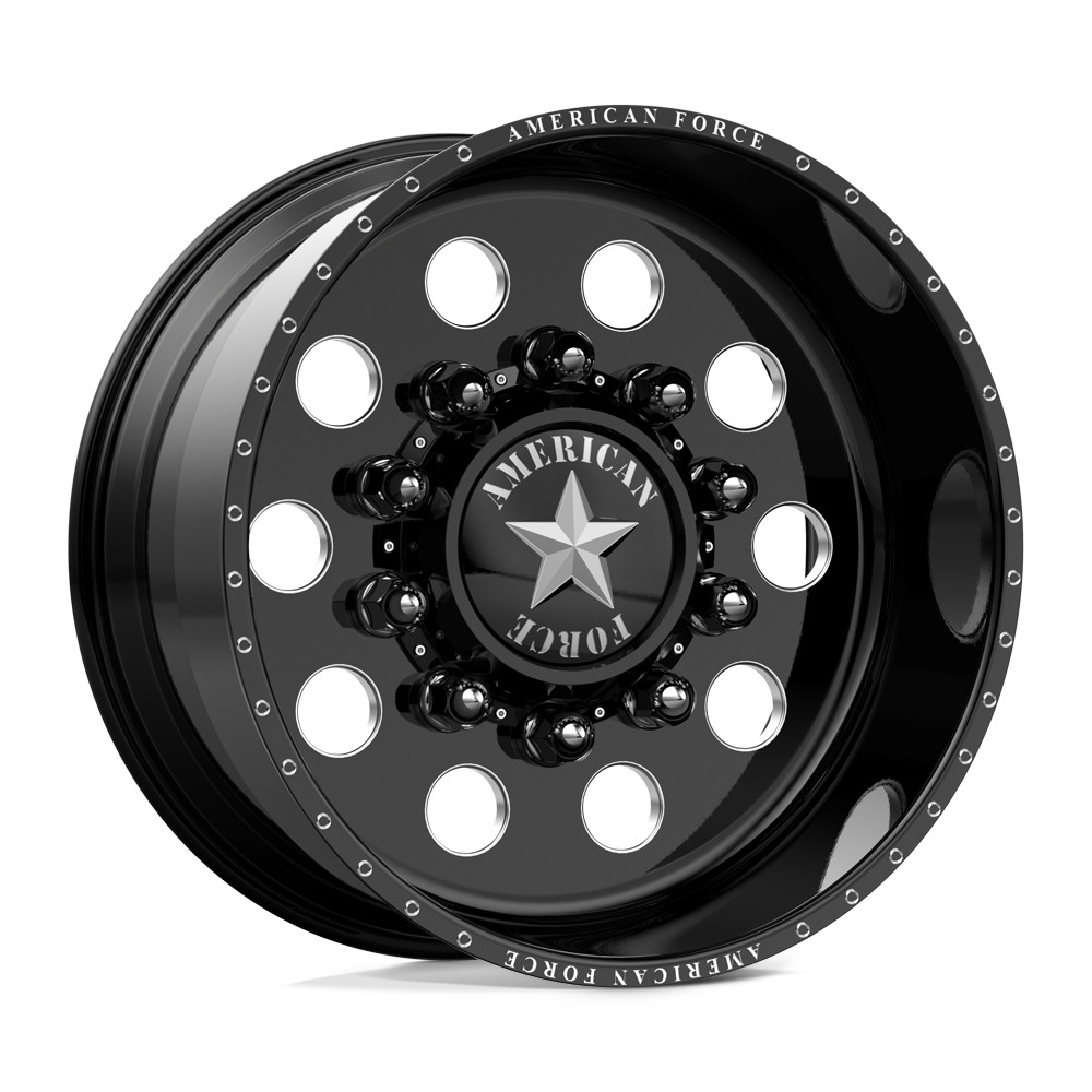 American Force Dually Front 601 Classic SD - Gloss Black Milled | 22x12 -40mm | 8x165.1 (8x6.5)
