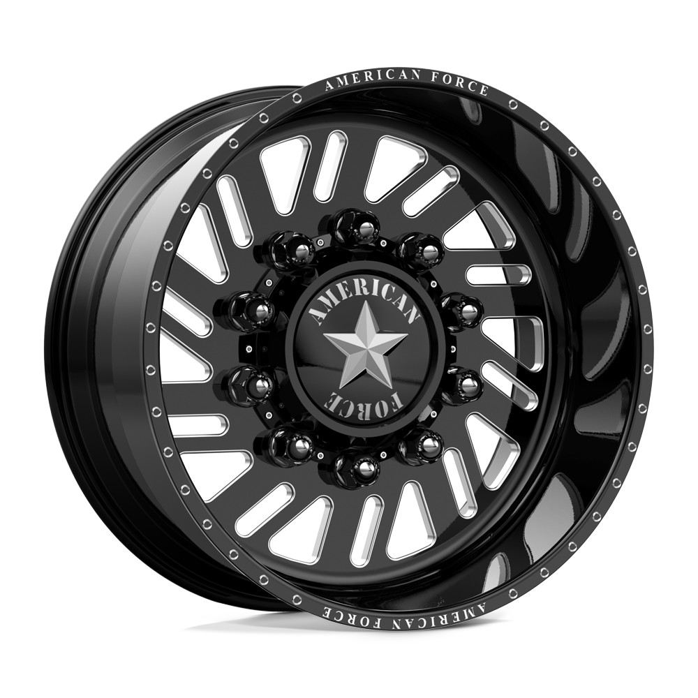 American Force Dually Front 670 Shift SD - Gloss Black Milled | 22x12 -40mm | 8x165.1 (8x6.5)