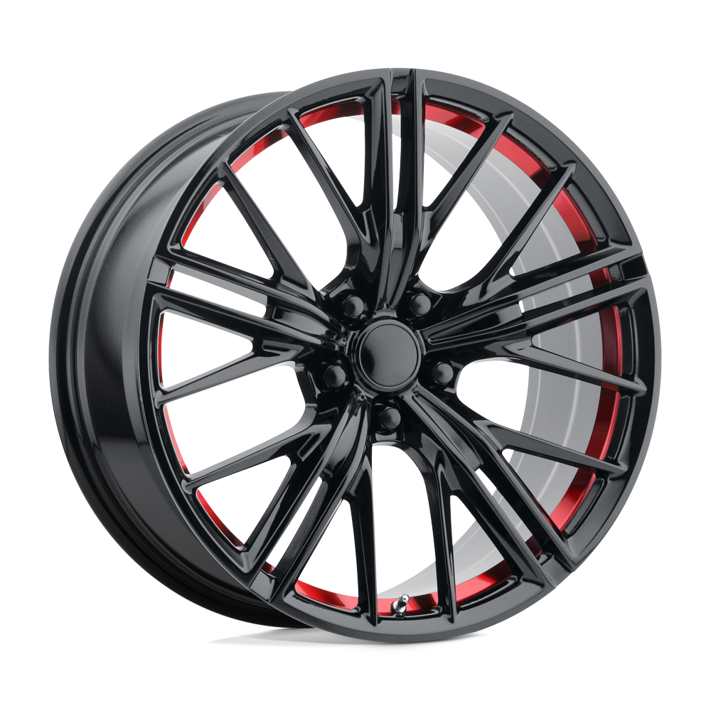 Performance Replicas Wheels PR194 Gloss Black Red Machined 20x11 43mm Offset 5x120