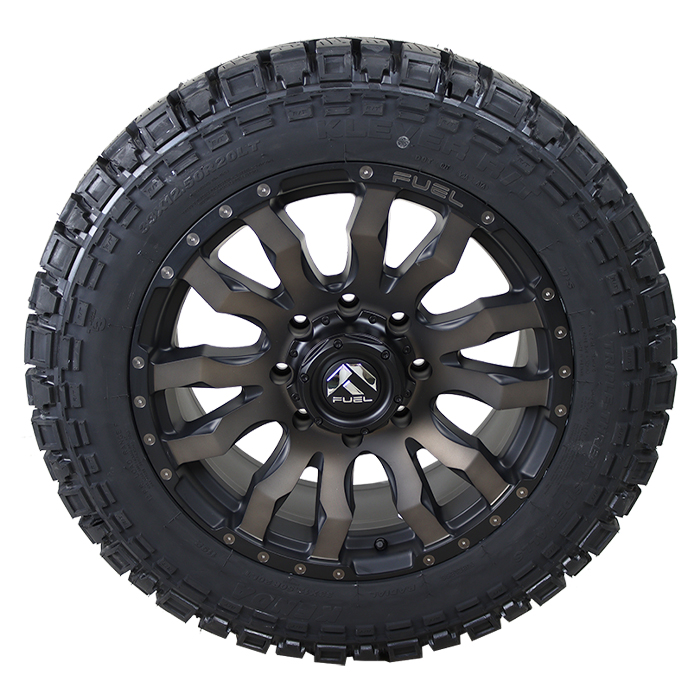 Fuel D674 Blitz Matte Black Machined DDT Kenda Klever R/T