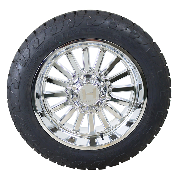 Hostile H127 Titan Chrome Toyo Open Country A/T III