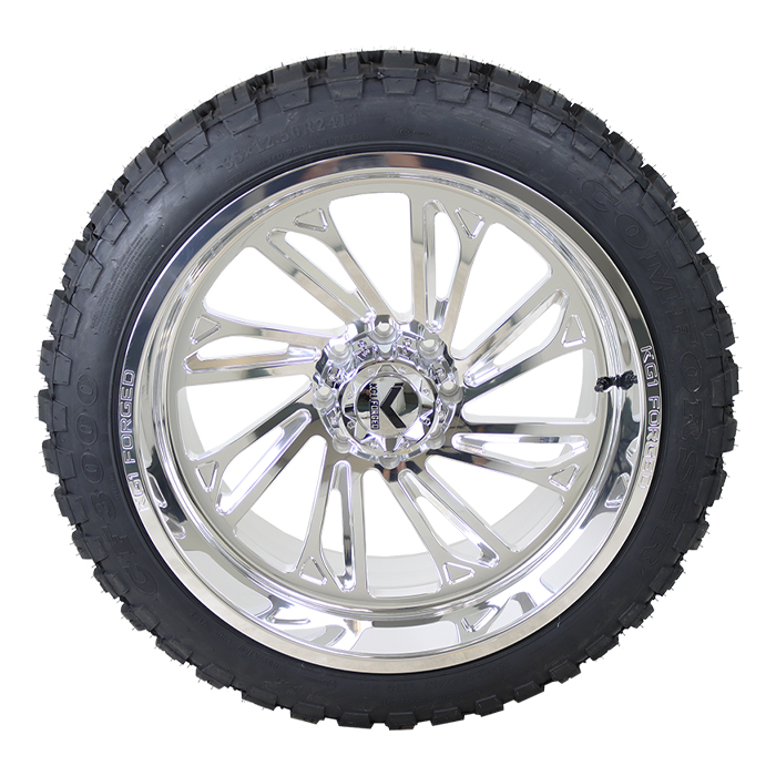 KG1 Forged Rebel Polished Comforser CF3000 M/T