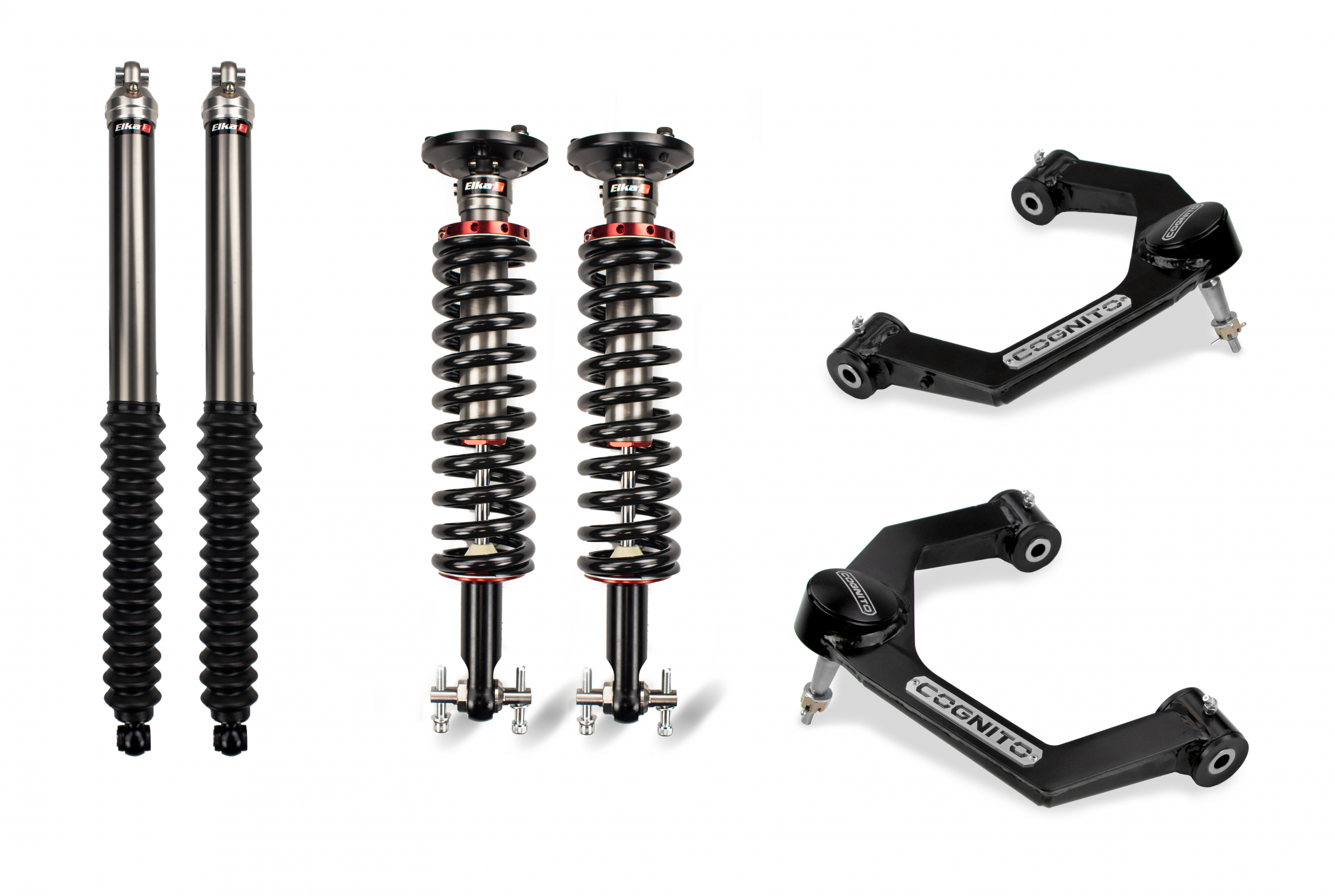 Cognito | 2.5-inch Permance Leveling Kit Elka 2.0 IFP | shocks 21-22 Ford F-150 4WD