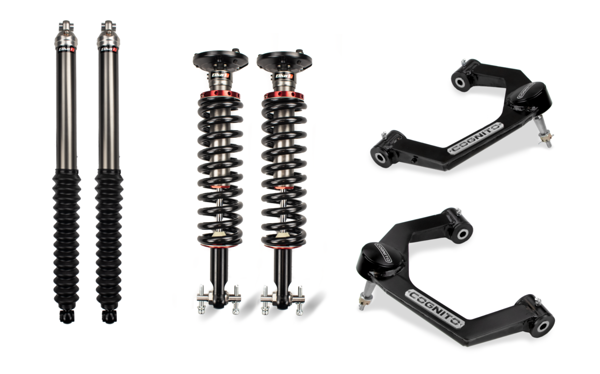 Cognito | 2.5-inch Permance Leveling Kit Elka 2.0 IFP | shocks 15-20 Ford F-150 4WD