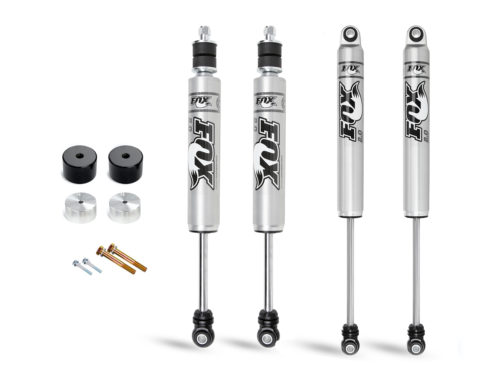 Cognito | 2-Inch Economy Leveling Kit Fox 2.0 IFP | Shocks 05-16 Ford F250-F350 4WD Trucks