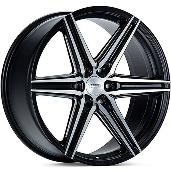 Vossen Wheels HF6-2 Brushed Matte Black 20x9.5 15mm Offset 6x139.7 (6x5.5)