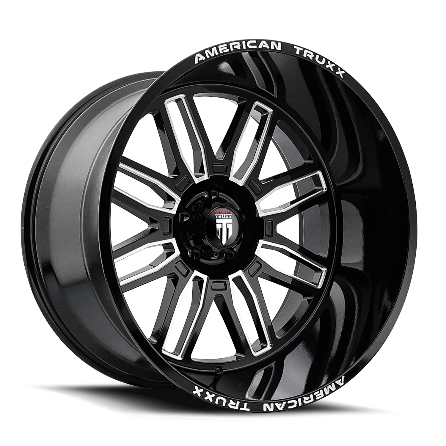 American Truxx Wheels Restless AT1915 Black Milled 22x12 -44mm Offset 6x135