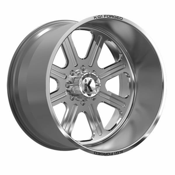 KG1 Forged Wheels Valor KF010 Polished 22x12 -44mm Offset 8x170