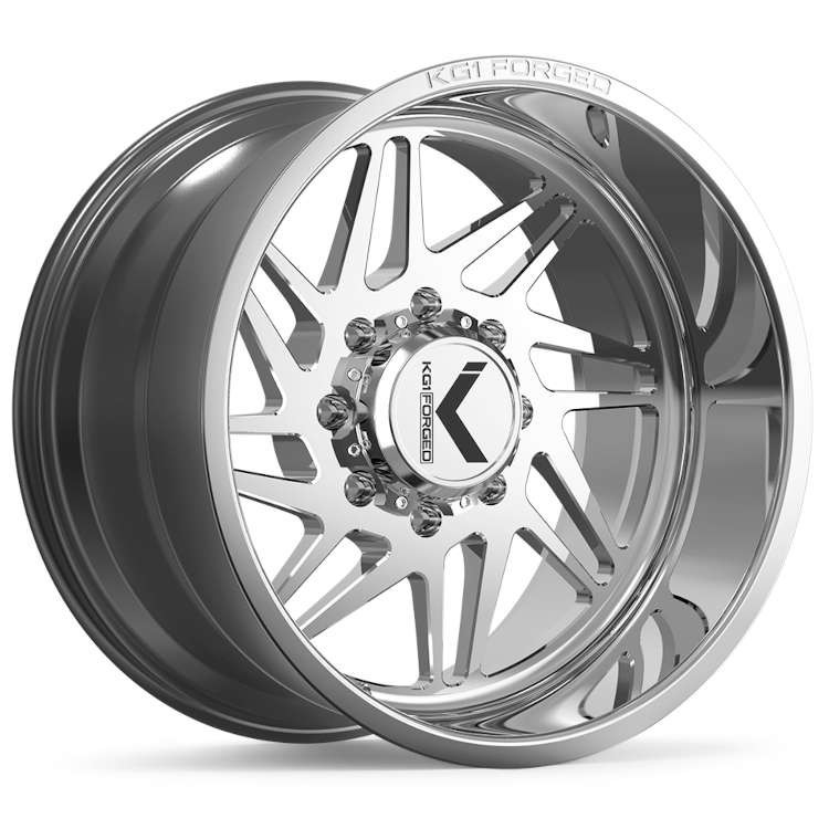 KG1 Forged Wheels Dyno KT029 Polished Milled 20x10 -18mm Offset 8x165.1 (8x6.5)