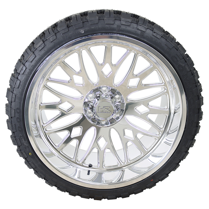 Hardrock Forged H907 Polished Comforser CF3000 M/T