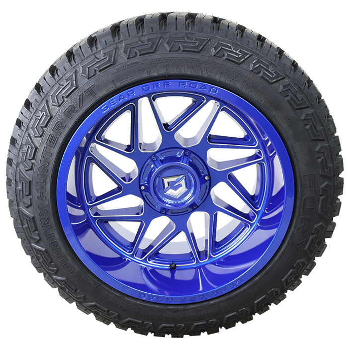 Gear Offroad 761BLM Ratio Gloss Blue Milled Fury Country Hunter R/T
