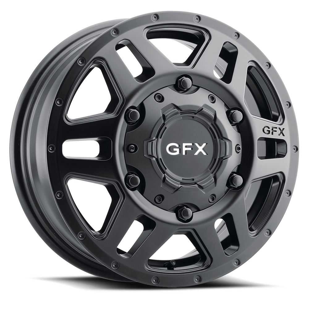 G-FX Wheels MV2 Matte Black 16x6 84mm Offset 6x180