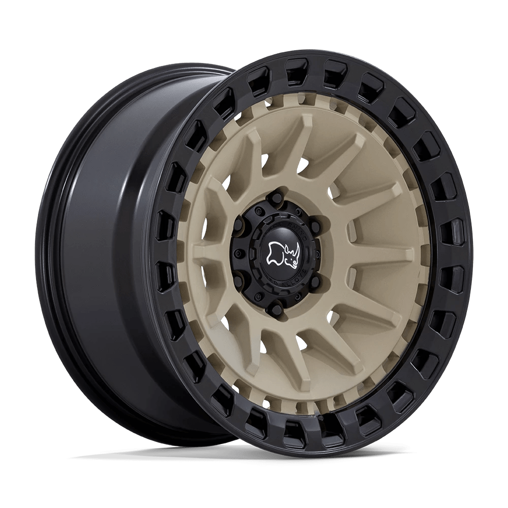 Black Rhino Wheels Barrage BR009 Desert Sand On Matte Black 18x9 0mm Offset 6x139.7 (6x5.5)