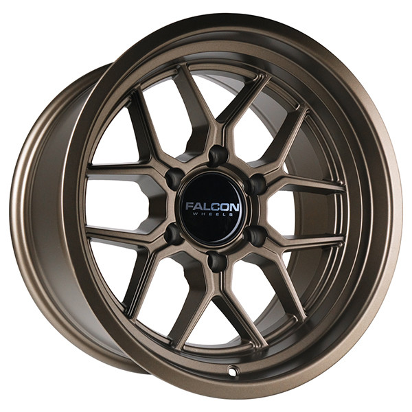 Falcon Offroad Wheels Apollo TX1 Full Matte Bronze 17x9 -12mm Offset 6x139.7 (6x5.5)