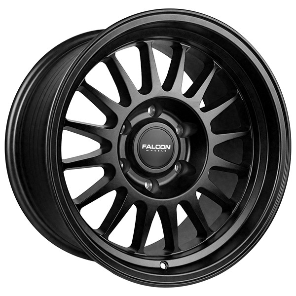 Falcon Offroad Wheels Stratos TX2 Full Matte Black 17x9 -12mm Offset 6x139.7 (6x5.5)