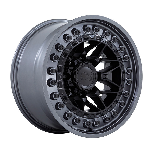 Black Rhino Wheels Alpha BR008 Matte Black With Gunmetal Lip 18x9 20mm Offset 8x165.1 (8x6.5)