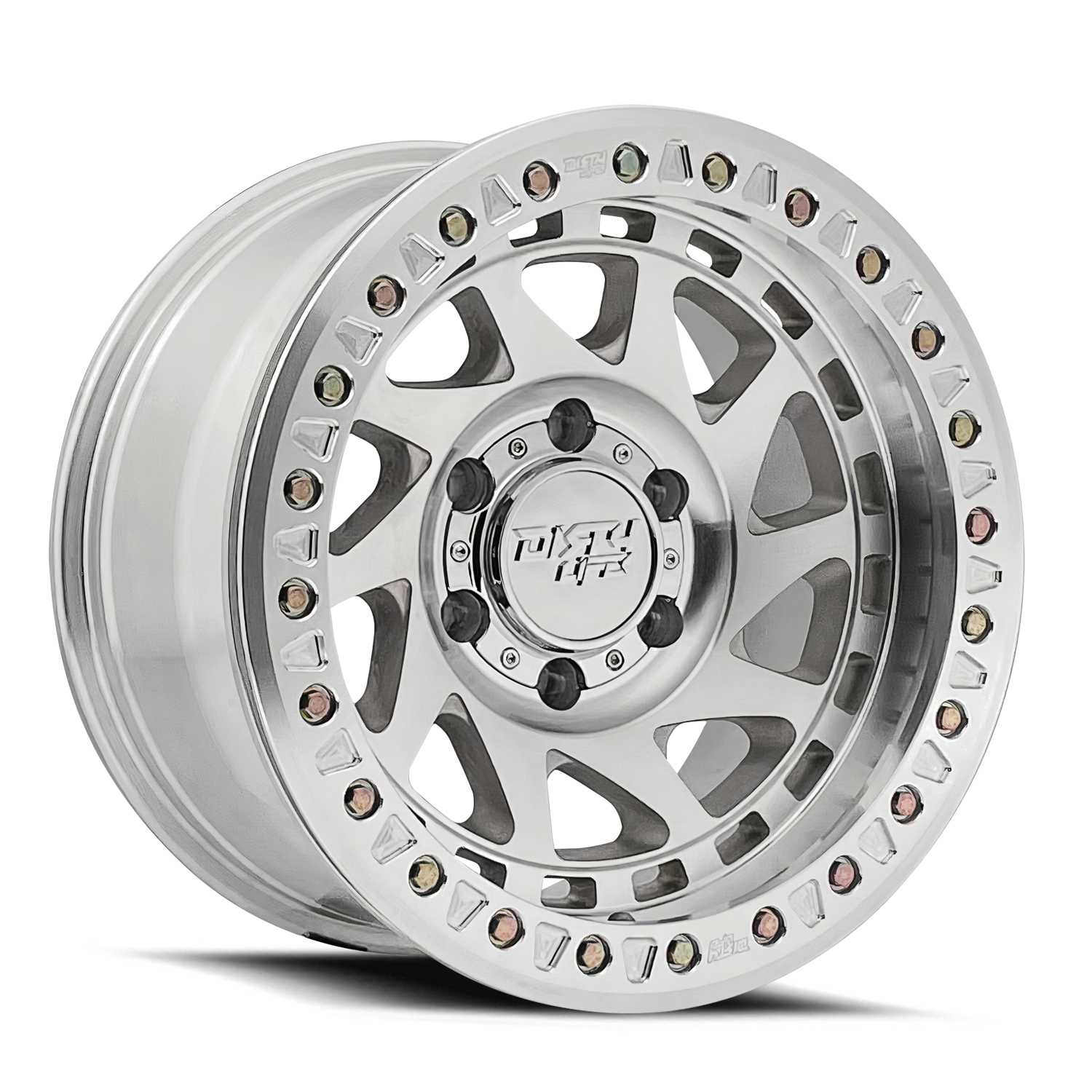 DirtyLife True Beadlock Wheels Enigma Race 9313 Machined 17x9 -38mm Offset 6x139.7 (6x5.5)