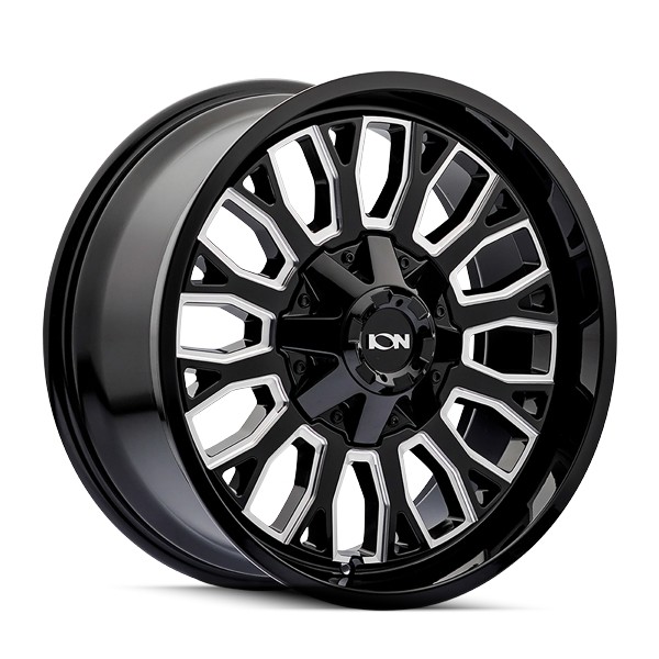 ION Alloy Wheels 152 Gloss Black Milled 20x9 0mm Offset 8x180