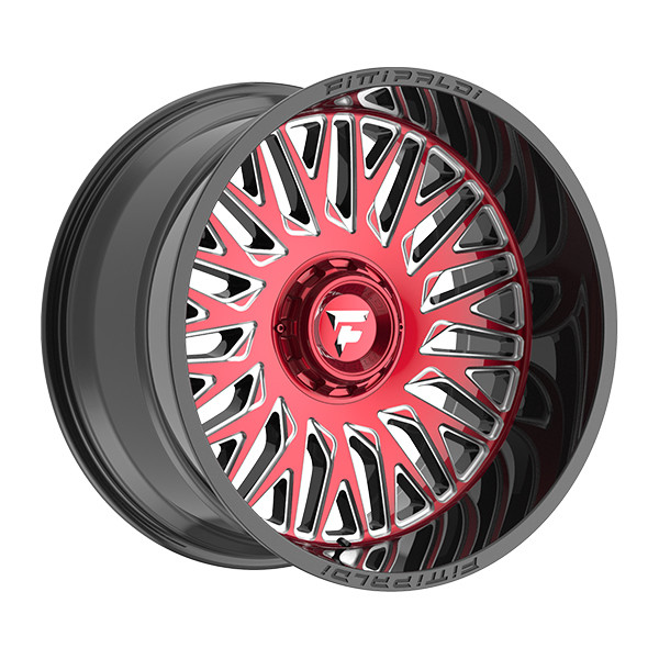 Fittipaldi Wheels FA07MBRM Machined Black Red Milled 26x12 -44mm Offset 6x135,6x139.7 (6x5.5)