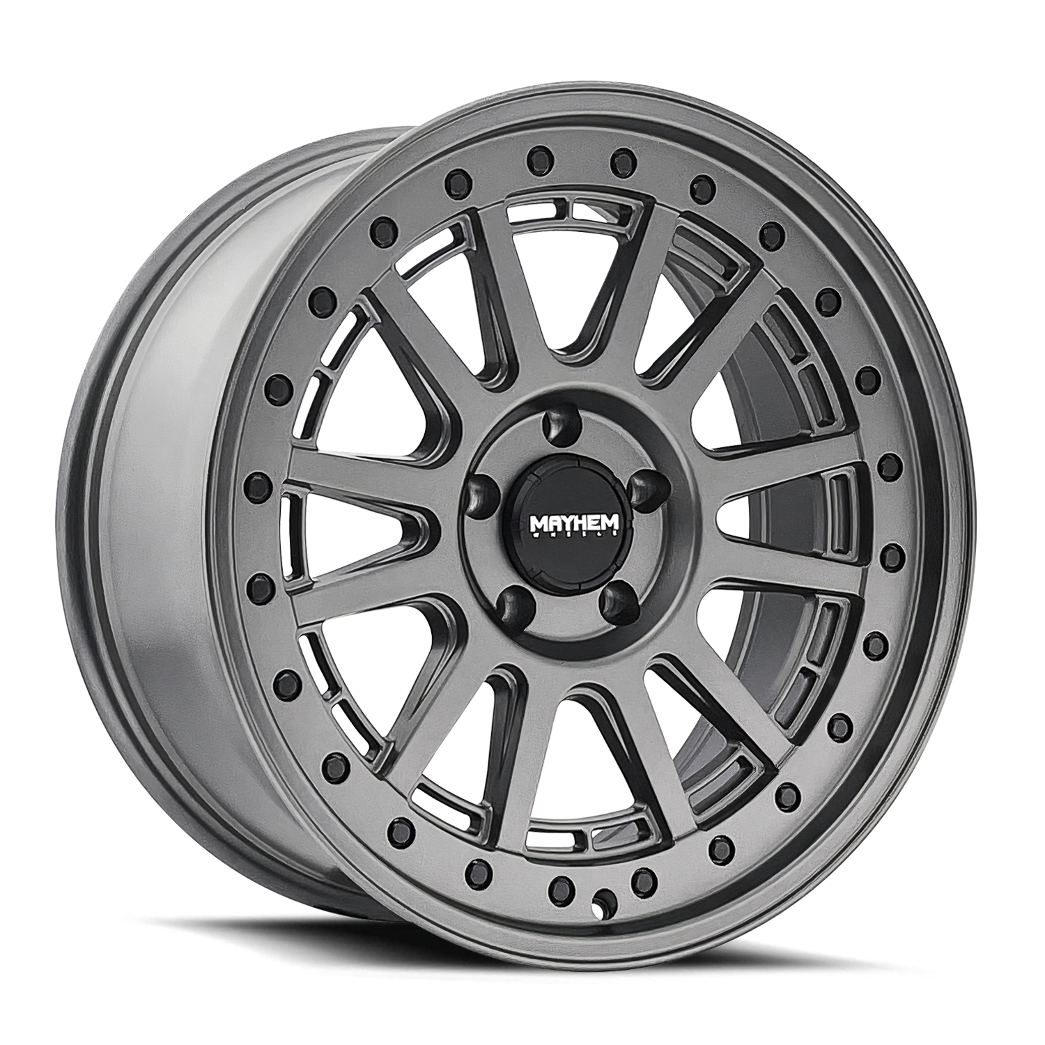 Mayhem Wheels Compass 8305 Matte Gunmetal with Black Bolt 20x9 18mm Offset 8x170