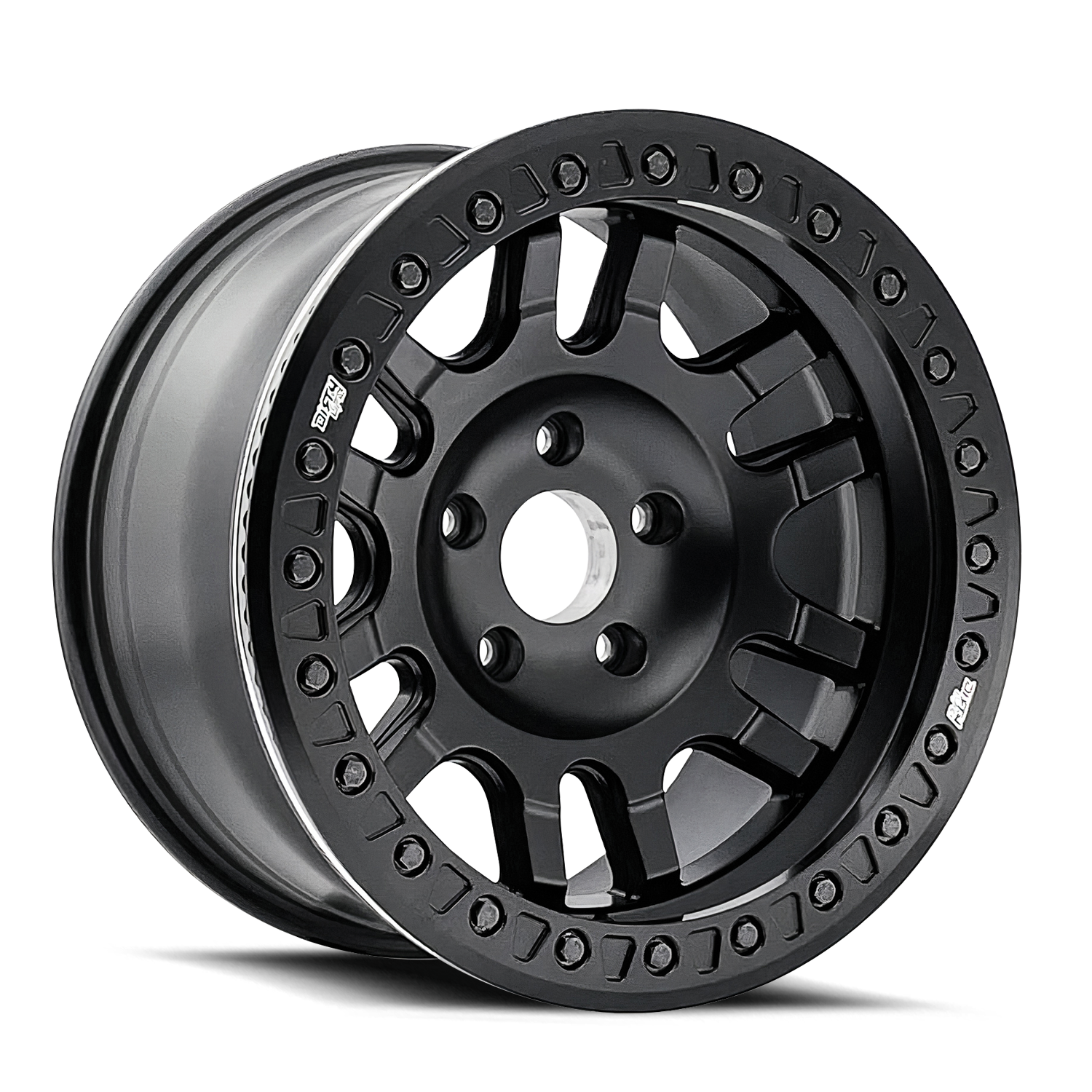 DirtyLife True Beadlock Wheels Canyon 9314 Matte Black 20x10 -44mm Offset 5x127 (5x5)