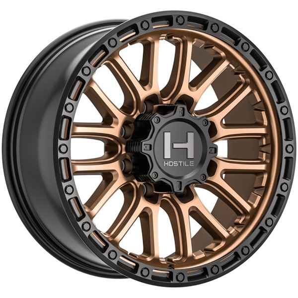 Hostile Wheels Ridgecrest H135 Bronze 18x9 -12mm Offset 6x135