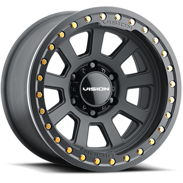 Vision Wheels Ojos 350 Beadlock Satin Black 17x9 -40mm Offset 5x139.7 (5x5.5)