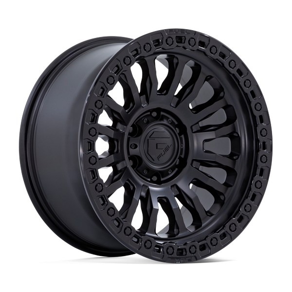 Fuel Offroad Wheels Rincon FC857 Matte Black with Gloss Black Lip 17x9 1mm Offset 5x127 (5x5) 2007-2026 Jeep Wrangler / Gladiator