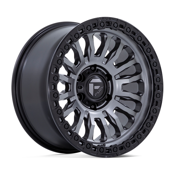 Fuel Offroad Wheels Rincon FC857 Matte Gunmetal with Black Ring 17x9 1mm Offset 5x127 (5x5) 2007-2026 Jeep Wrangler / Gladiator