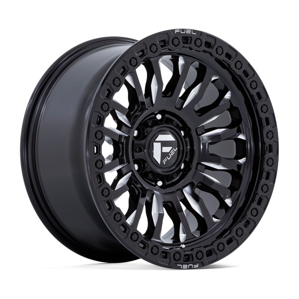 Fuel Offroad Wheels Rincon FC857 Gloss Black Milled 17x9 -12mm Offset 5x127 (5x5) 2007-2026 Jeep Wrangler / Gladiator