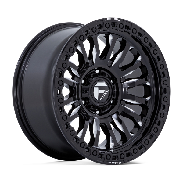 Fuel Offroad Wheels Rincon FC857 Gloss Black Milled 17x9 1mm Offset 5x127 (5x5) 2007-2026 Jeep Wrangler / Gladiator