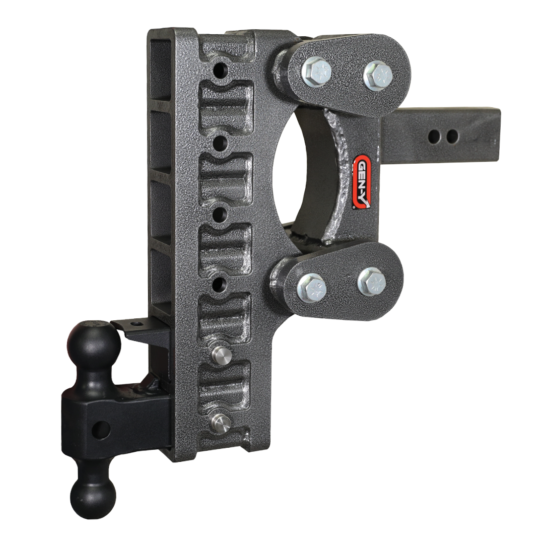Gen-Y | The Boss Torsion-Flex 2.5in | Shank 12in Drop 21K Hitch with GH-061 Dual-Ball-GH-062 Pintle Lock