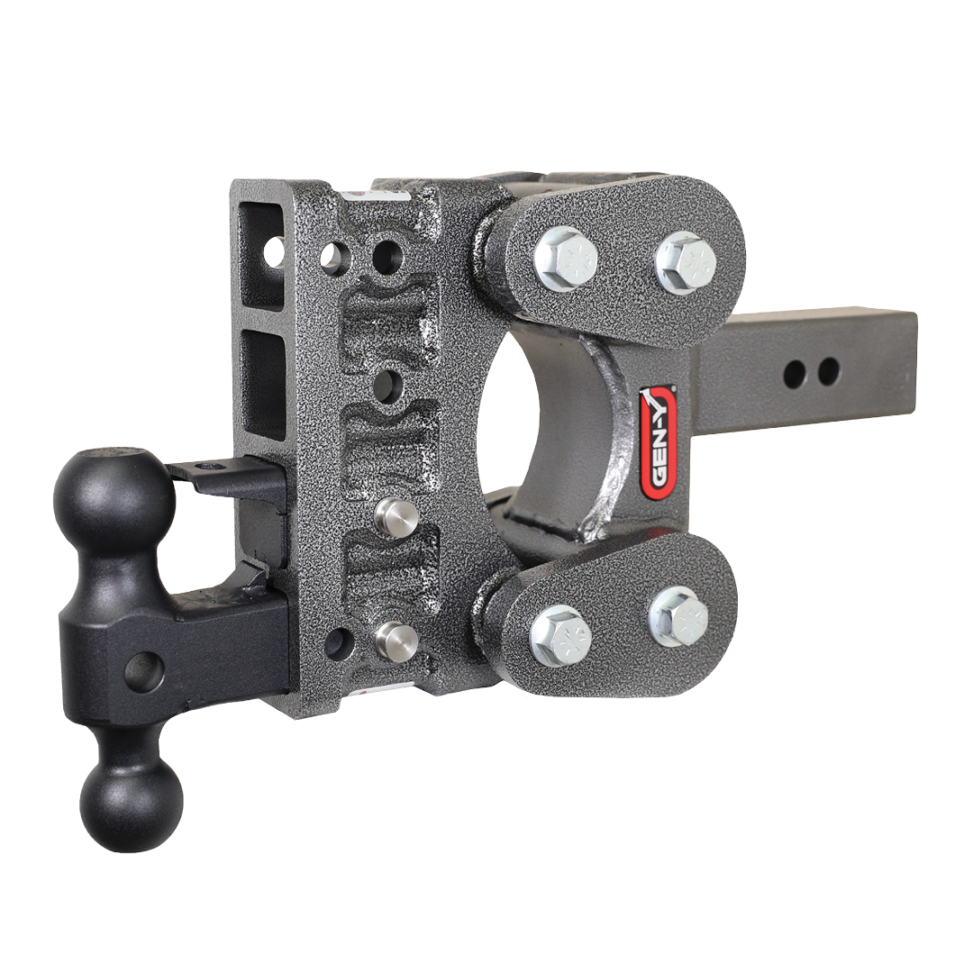 Gen-Y | The Boss Torsion-Flex 2.5in | Shank 5in Drop 16K Hitch with GH-051 Dual-Ball-GH-032 Pintle Lock
