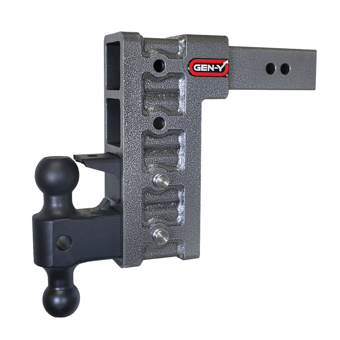 Gen-Y | Mega Duty 2.5in Shank | 9in Drop 3K TW 21K Hitch with GH-061 Dual-Ball-GH-062 Pintle Lock