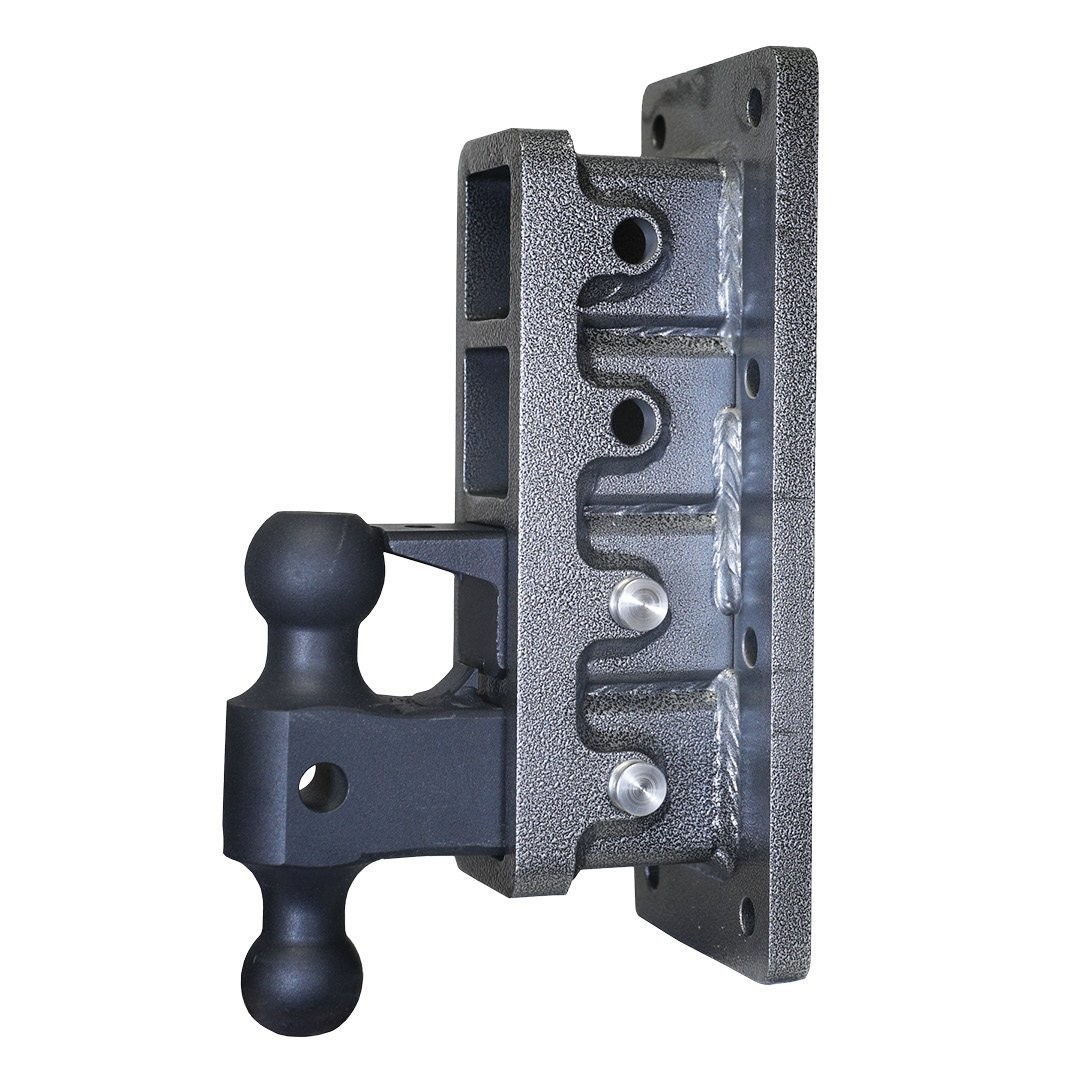 Gen-Y | Mega Duty 2.5in Bolt | On 9in Drop 3500lb TW 32K Hitch with GH-0161 Dual-Ball-Pintle Lock