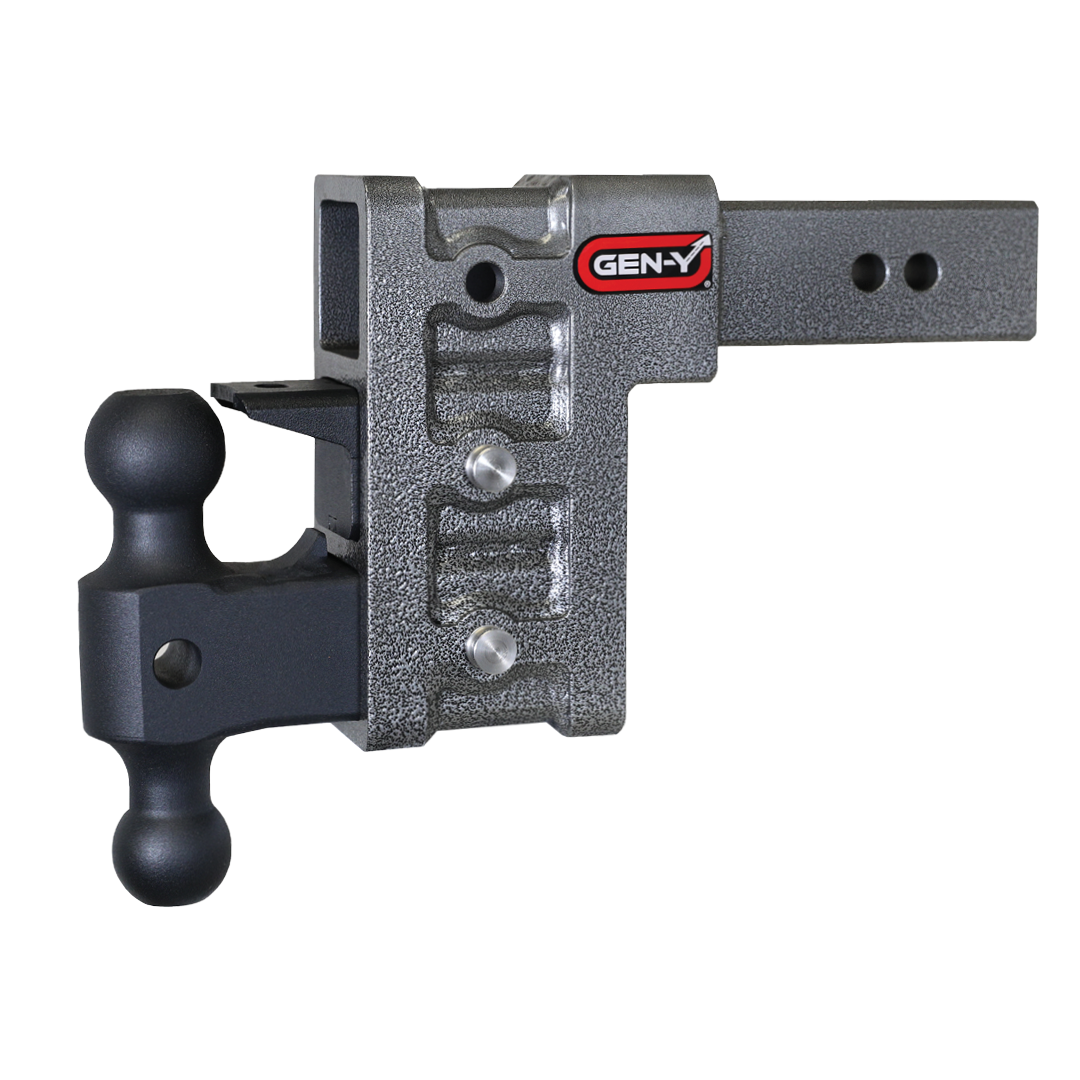 Gen-Y | Mega Duty 2.5in Shank | 6in Drop 3K TW 21K Hitch with GH-061 Dual-Ball-GH-062 Pintle Lock