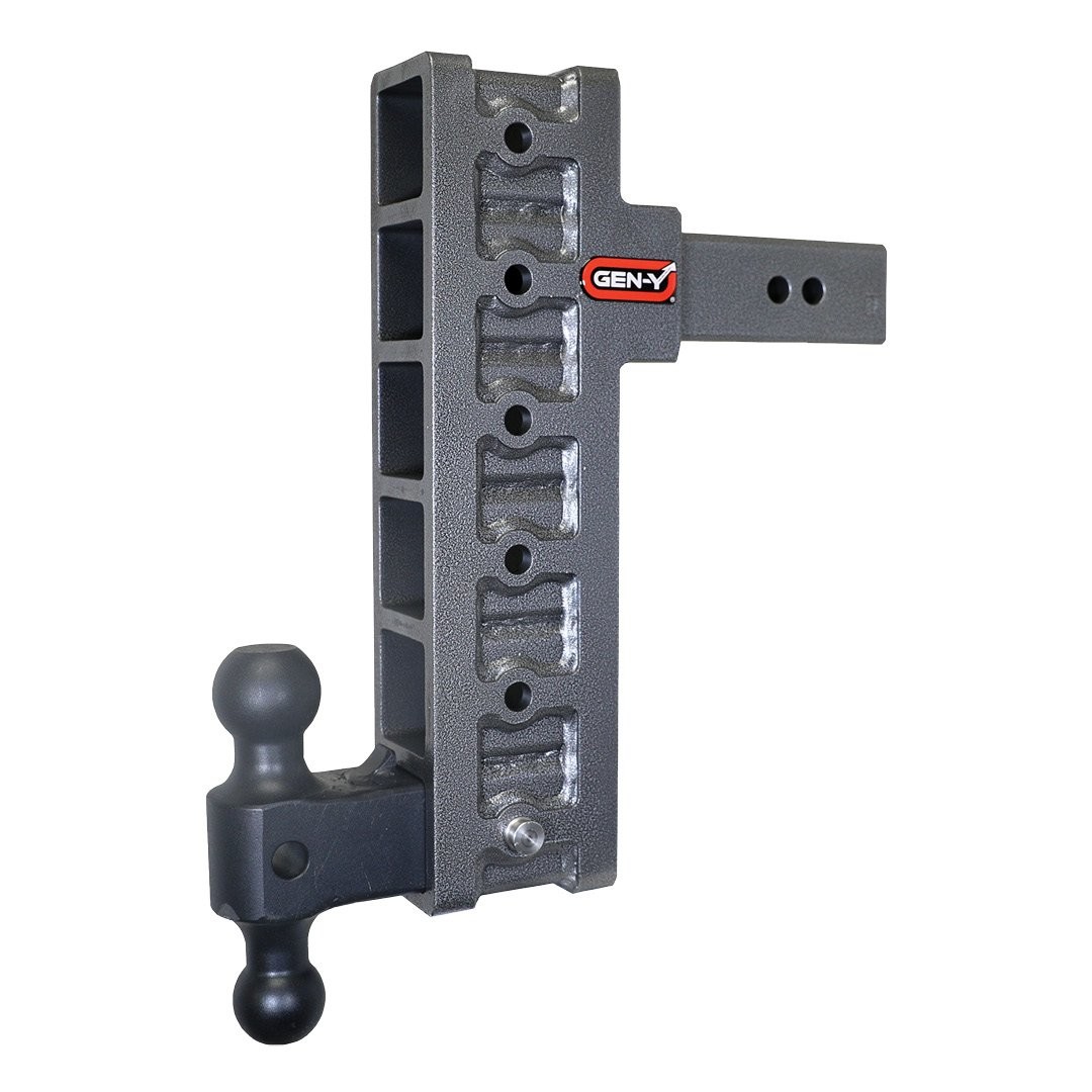 Gen-Y | Mega Duty 2.5in Shank | 12in Offset Drop 3K TW 21K Hitch with GH-061 Dual-Ball