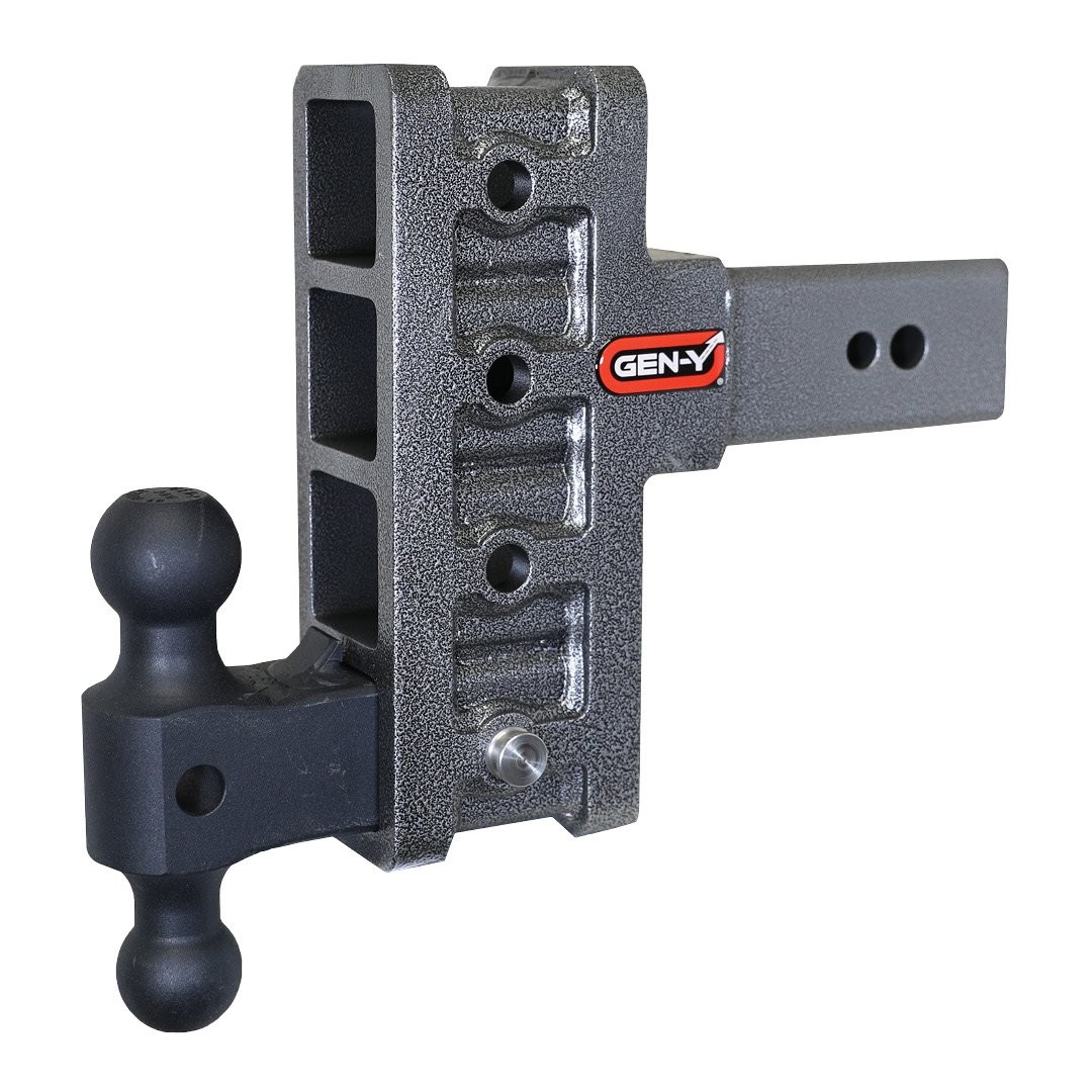 Gen-Y | Mega Duty 3in Shank | 6in Offset Drop 3500lb TW 32K Hitch with GH-0161 Dual-Ball