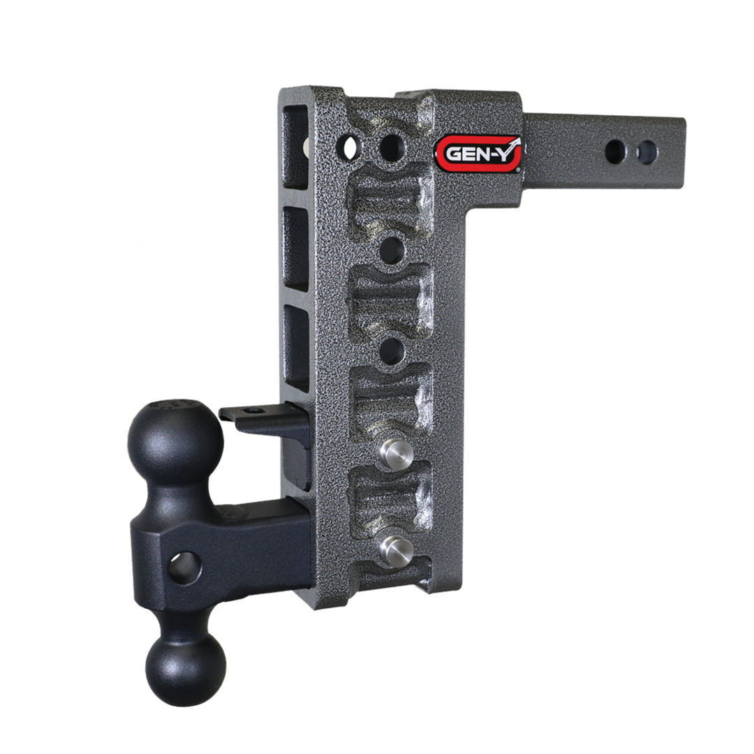 Gen-Y | Mega Duty 2in Shank | 10in Drop 1500lb TW 10K Hitch with GH-031 Dual-Ball-GH-032 Pintle Lock