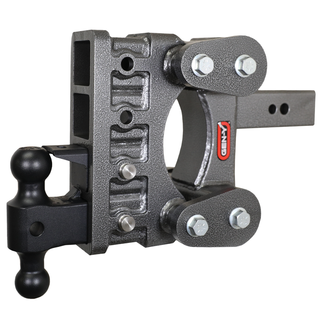 Gen-Y | The Boss Torsion-Flex 2.5in | Shank 6in Drop 3500lb Hitch with GH-0161 Dual-Ball-Pintle Lock
