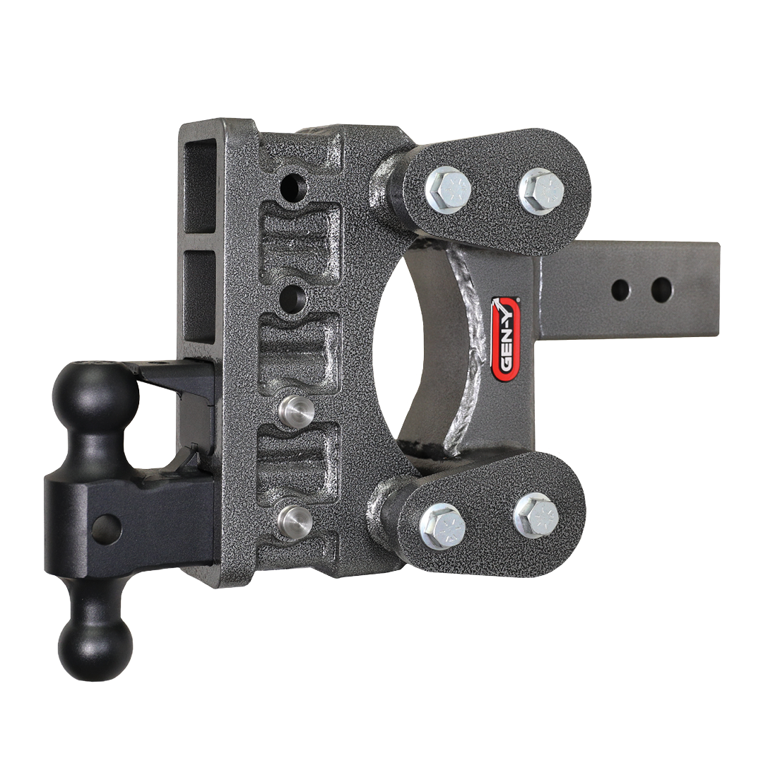 Gen-Y | The Boss Torsion-Flex 3in | Shank 6in Drop 32K Hitch with GH-0161 Dual-Ball-GH-0162 Pintle Lock