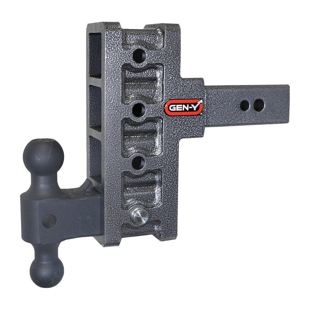 Gen-Y | Mega Duty 2.5in Shank | 6in Offset Drop 3500lb TW 32K Hitch with GH-0161 Dual-Ball