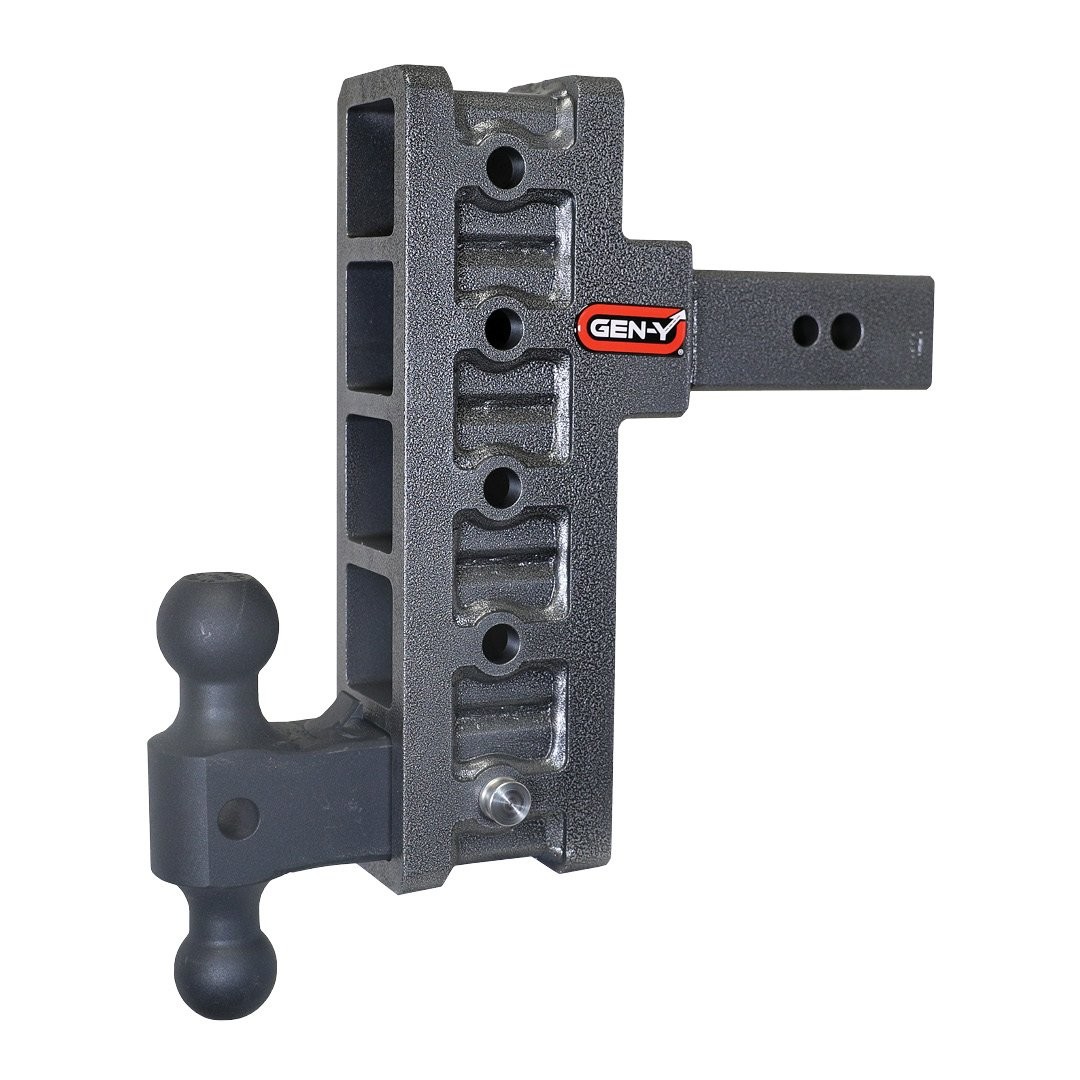 Gen-Y | Mega Duty 2.5in Shank | 9in Offset Drop 3500lb TW 32K Hitch with GH-0161 Dual-Ball