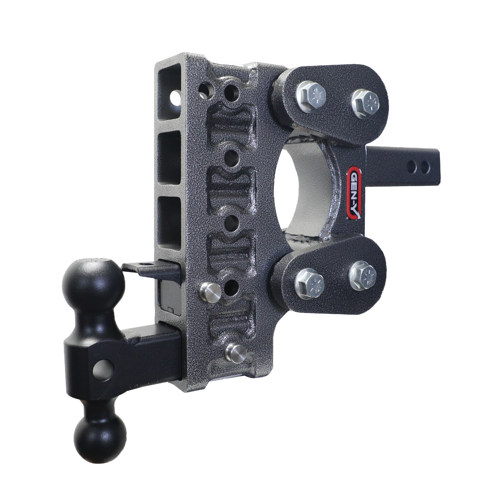 Gen-Y | The Boss Torsion-Flex 2in | Shank 7.5in Drop 10K Hitch with GH-031 Dual-Ball-GH-032 Pintle Lock