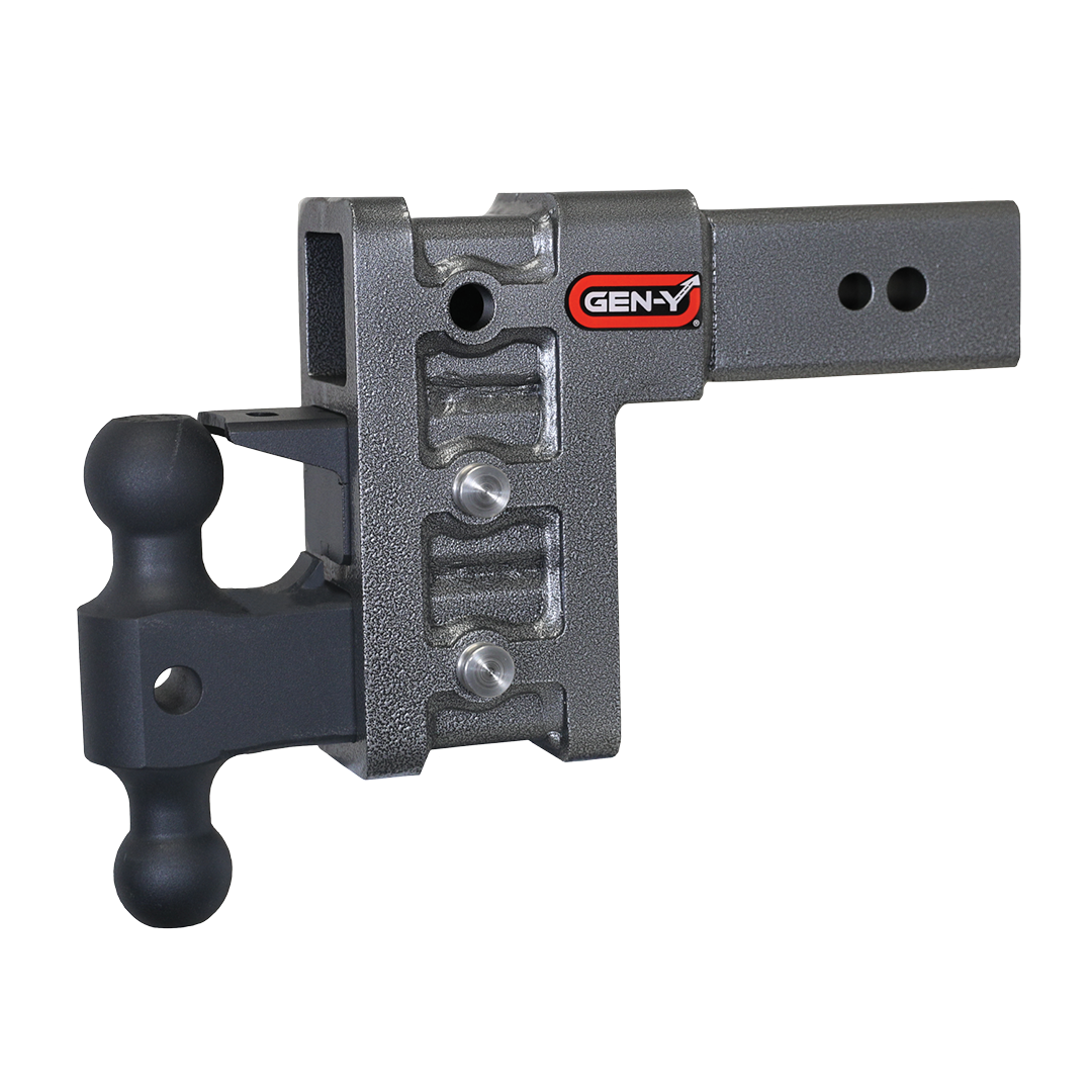 Gen-Y | Mega Duty 3in Shank | 6in Drop 3500lb TW 32K Hitch with GH-0161 Dual-Ball-GH-0162 Pintle Lock