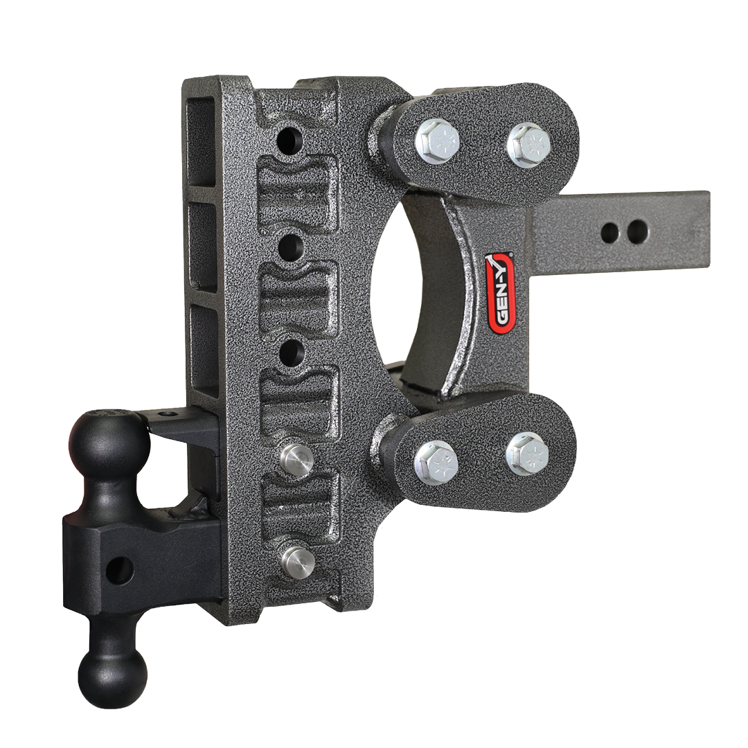 Gen-Y | The Boss Torsion-Flex 2.5in | Shank 9in Drop 32K Hitch with GH-0161 Dual-Ball-GH-0162 Pintle Lock
