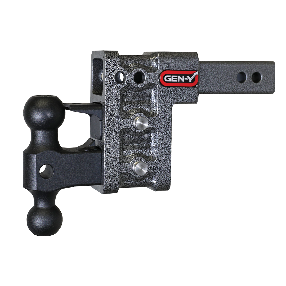 Gen-Y | Mega Duty 2in Shank | 5in Drop 2K TW 16K Hitch with GH-051 Dual-Ball-GH-032 Pintle Lock