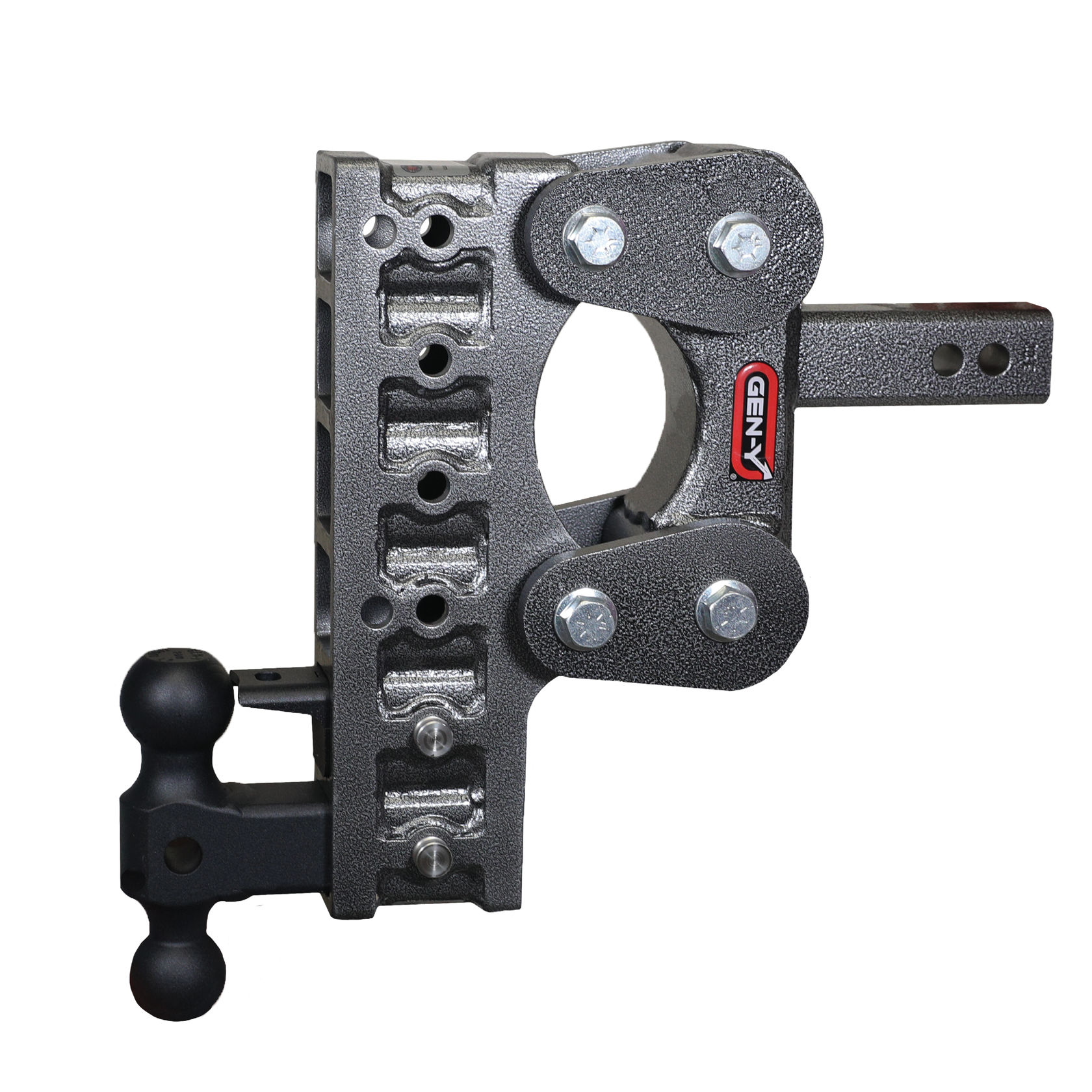 Gen-Y | The Boss Torsion-Flex 2in | Shank 10in Drop 10K Hitch with GH-031 Dual-Ball-GH-032 Pintle Lock