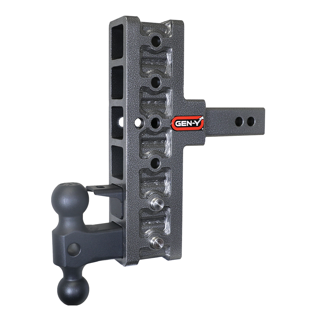 Gen-Y | Mega Duty 2in Shank | 7.5in Offset Drop 10K Hitch with GH-031 Dual-Ball-GH-032 Pintle Lock